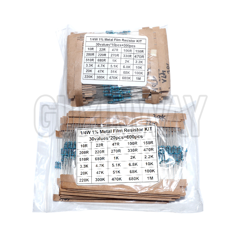 Resistor Kit 1 4W - KIT de résistance à film métallique