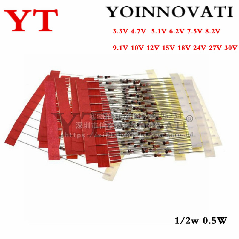 Best Diy Electronics Kits - Diode Zener 0.5-30V, 1/2w 3.3 W,