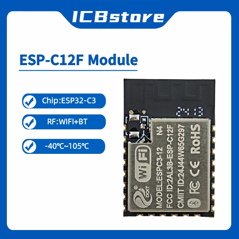 Esp32 Wifi Bluetooth - Module de la série ESP32-C3, ESP-C12F,