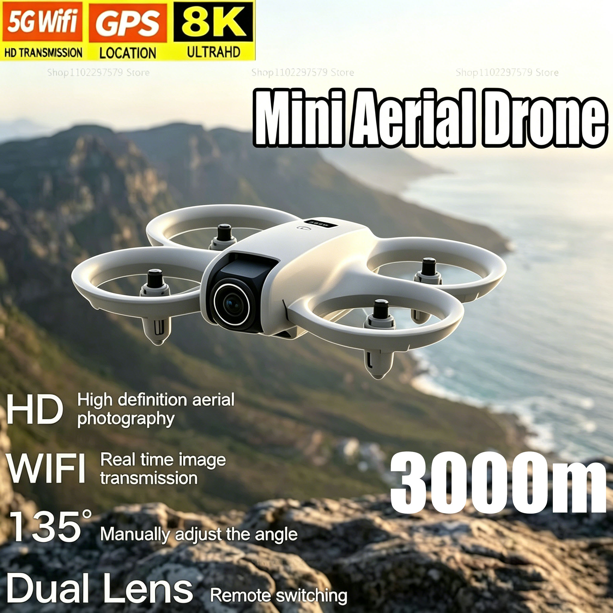 Diy Rc Electronics - Mini drone avec caméra HD 8K,
