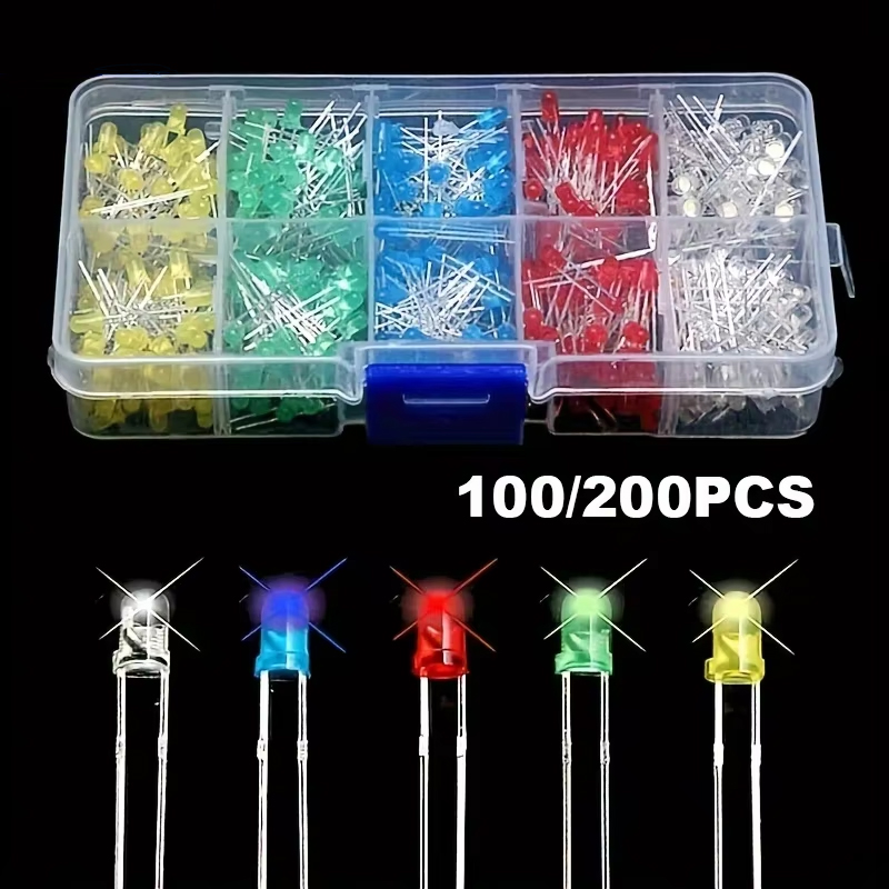 R/Diy Electronics - Kit de diodes LED multicolores 3mm