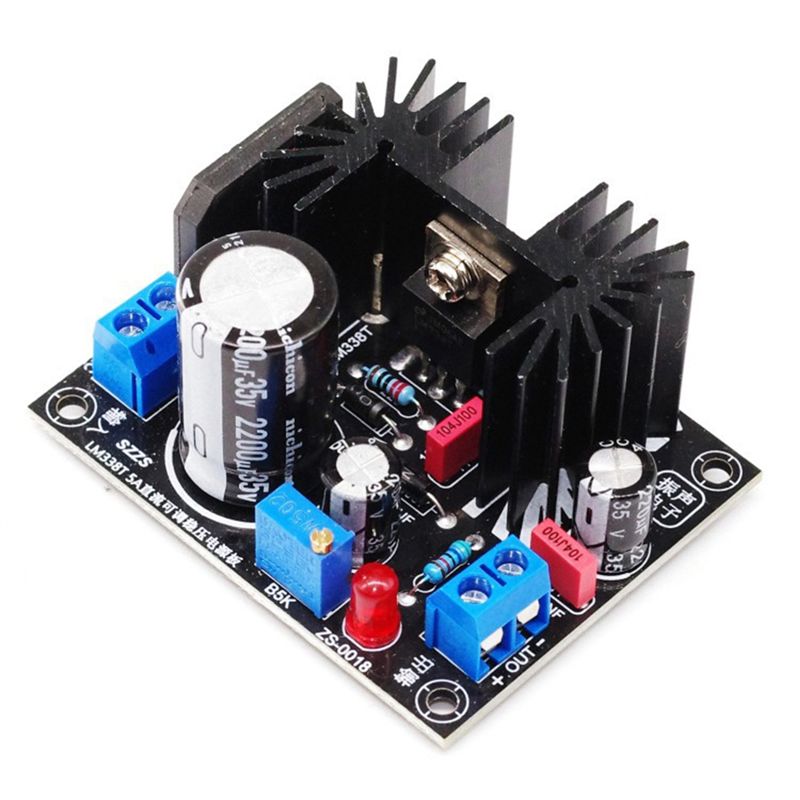 Diy Electronics Filament - Carte d'alimentation linéaire régulée réglable LM338