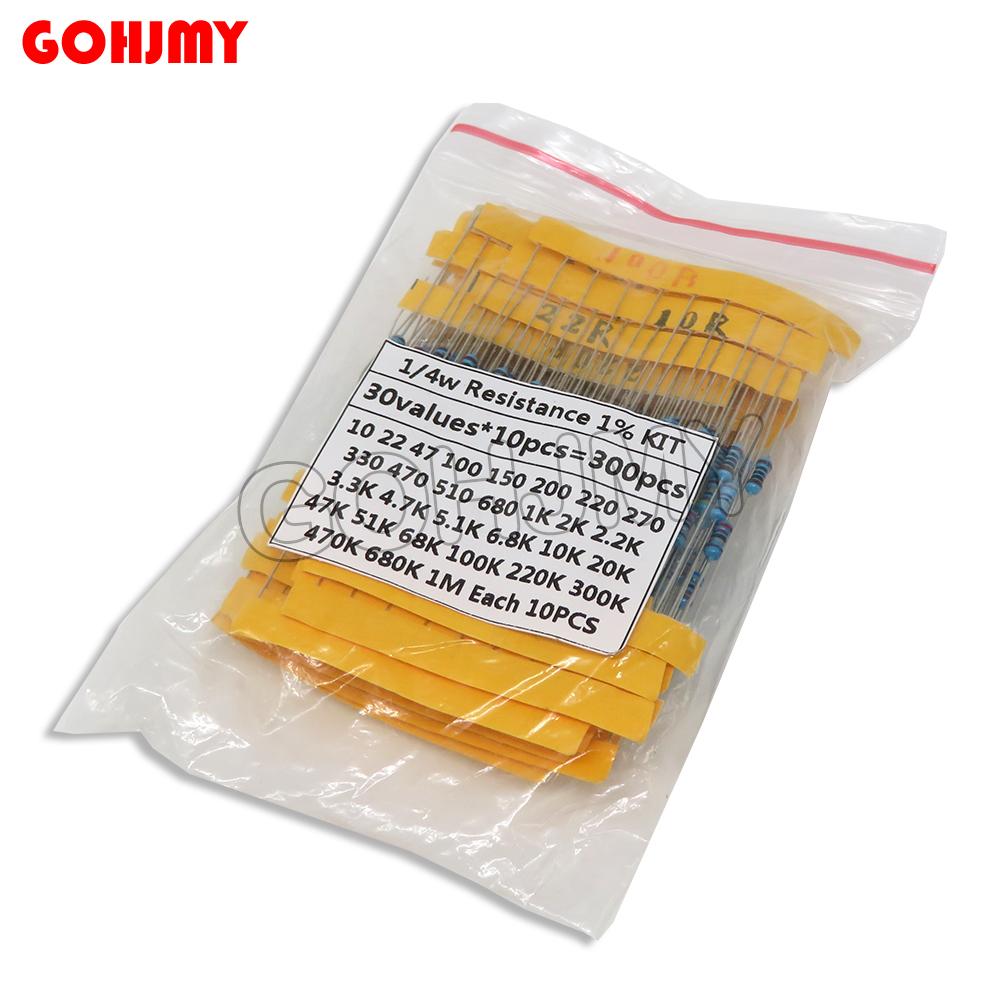 Resistor Kit 1 4W - 30 types de résistance 1/4W 1%
