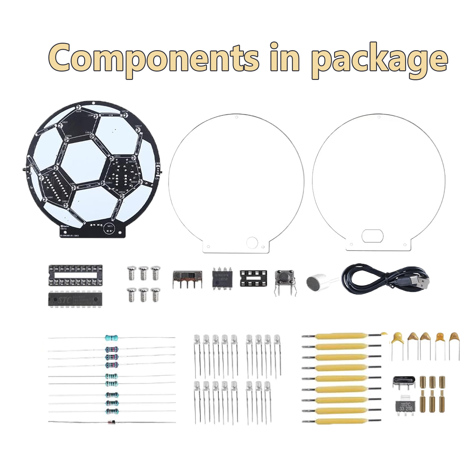 Diy Electronics Filament - Kit de soudure LED DIY pour