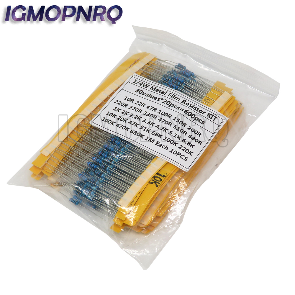 Resistor Kit 1 4W - Kit assressentide résistances à film métallique,
