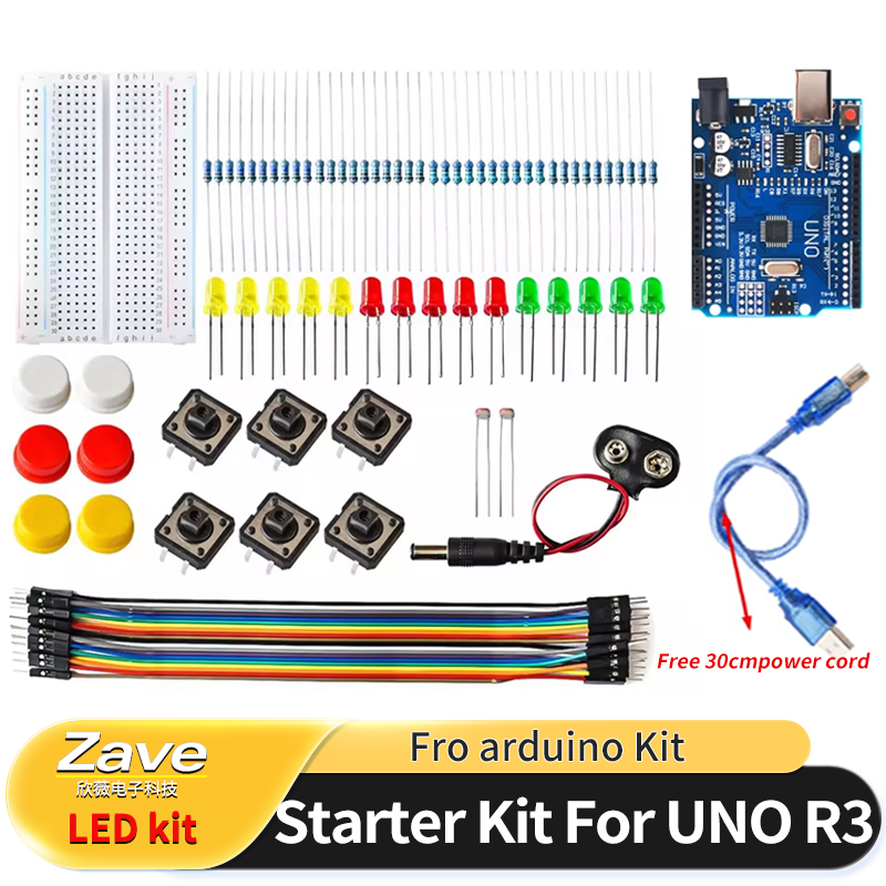 Arduino Uno Starter Kit - Kit de démarrage électronique intelligent pour