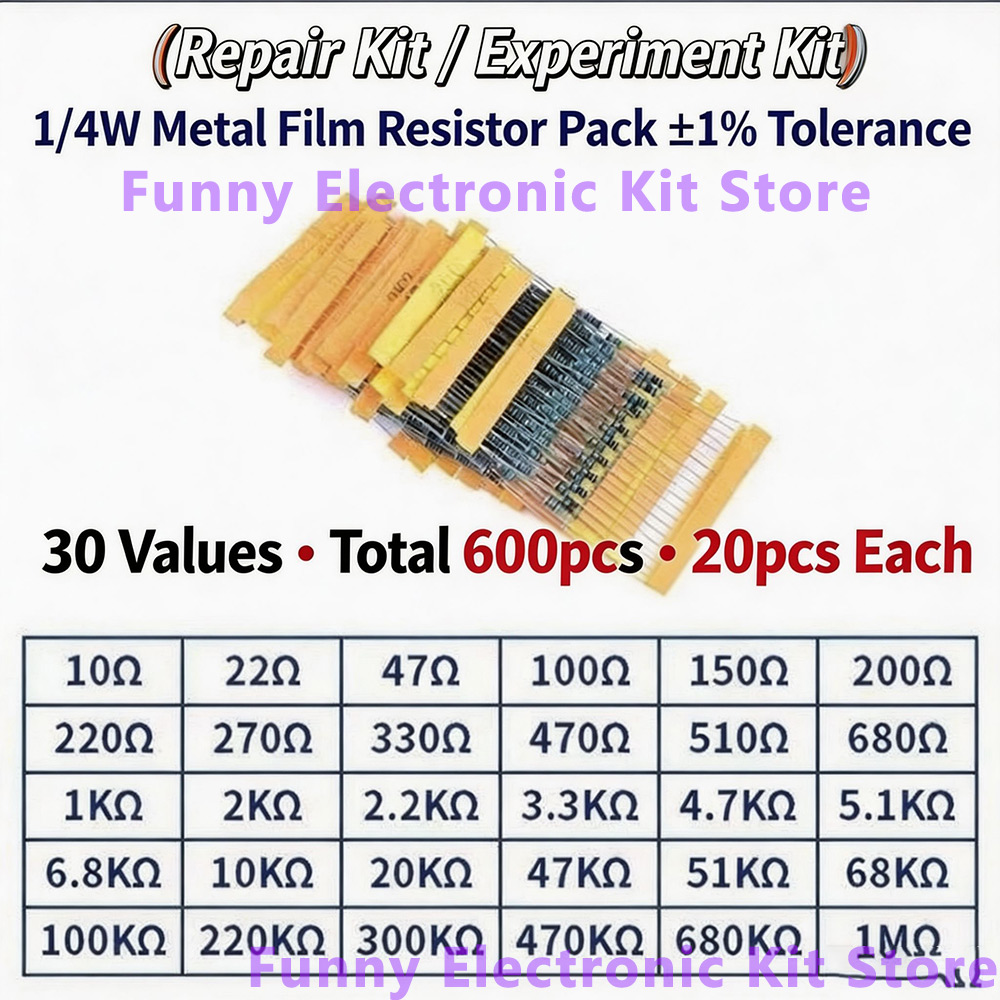 Kit de résistances à film méta - Resistor Kit 1 4W avis et prix