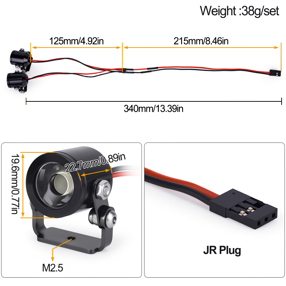 Phare LED pour voiture RC avec - Diy Rc Electronics avis et prix