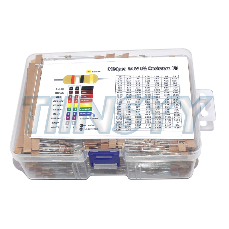 Kit d'assortiment de résistanc - Resistor Kit 1 4W avis et prix