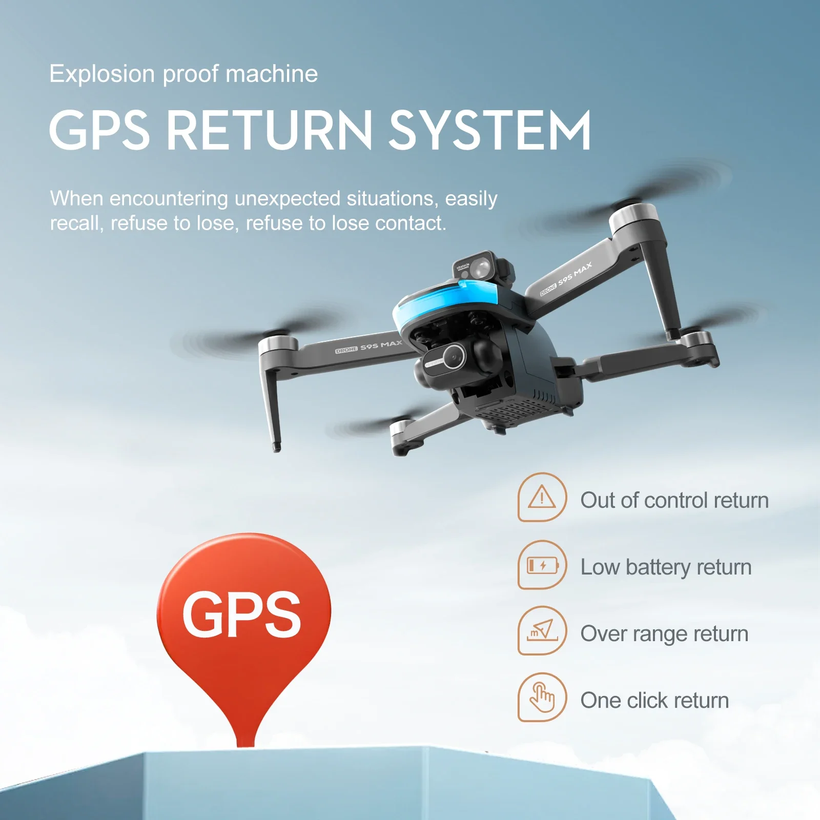 Nouveau S9S MAX MINI Drone 4K  - Diy Rc Electronics avis et prix