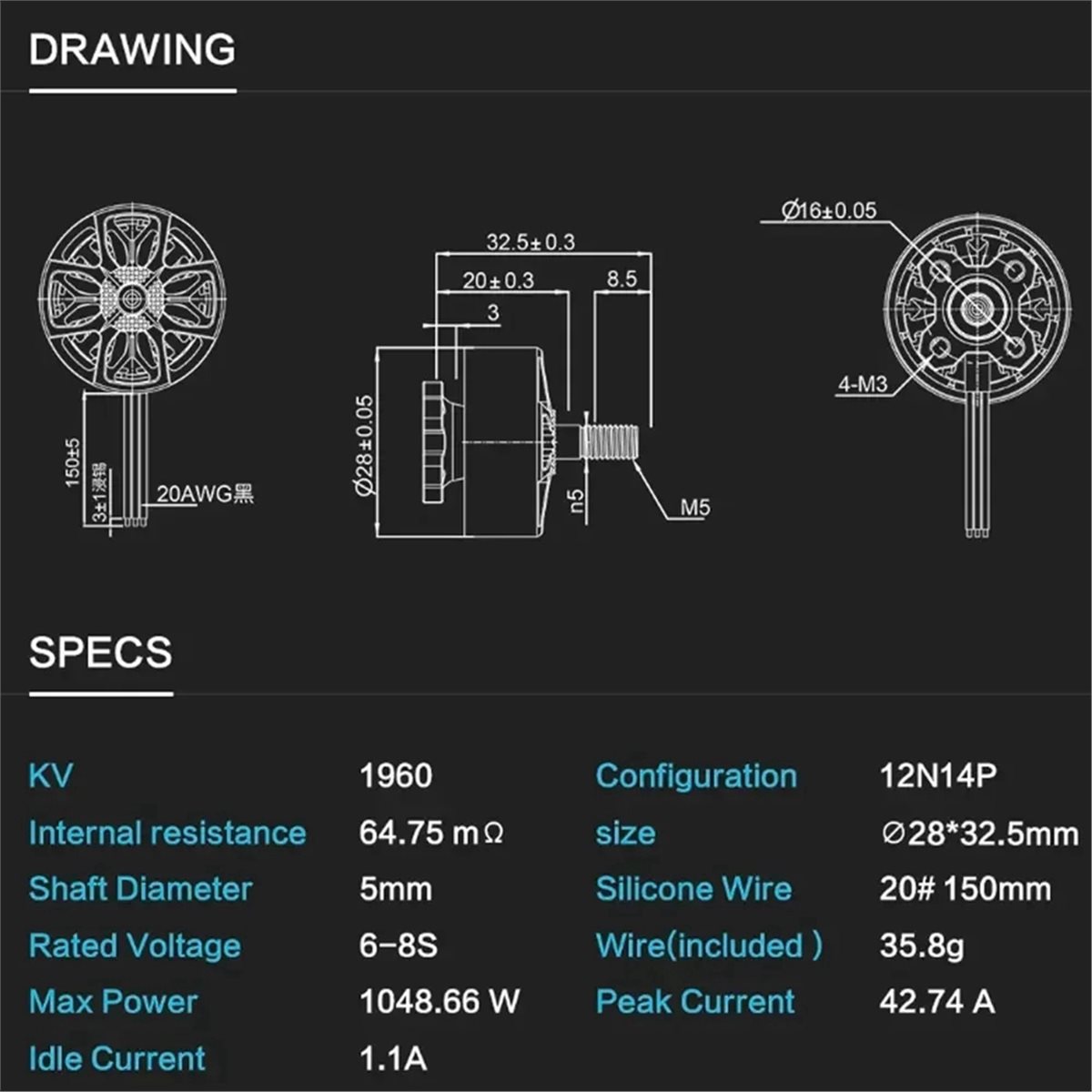Nouveau moteur brushless C227  - R/Diy Electronics avis et prix