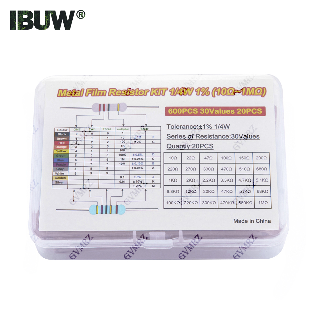 Kit d'assortiment de résistanc - Resistor Kit 1 4W avis et prix