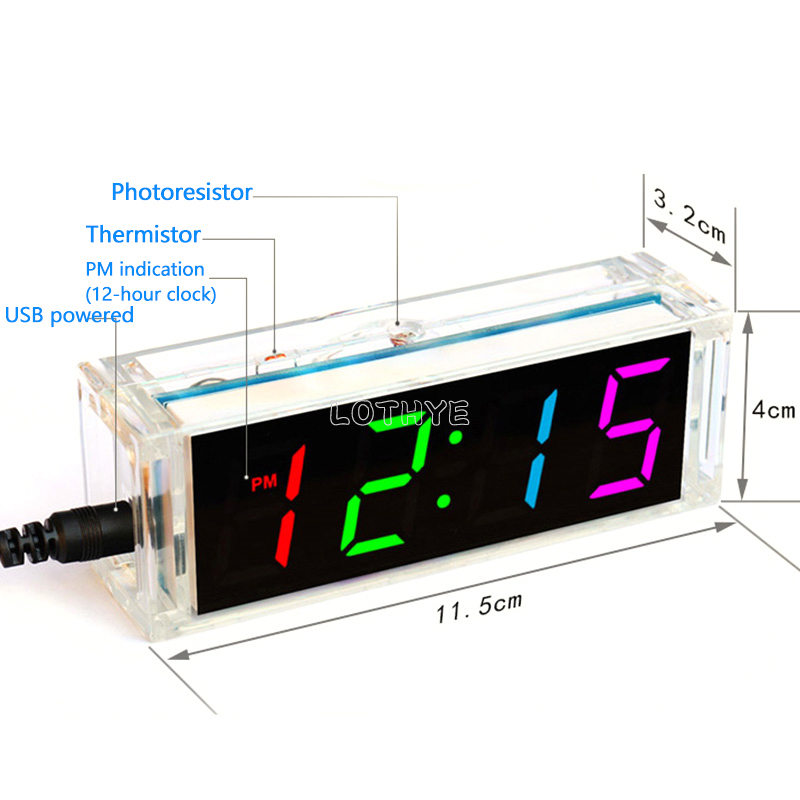 Kit d'horloge électronique à t - Diy Electronics Youtube avis et prix