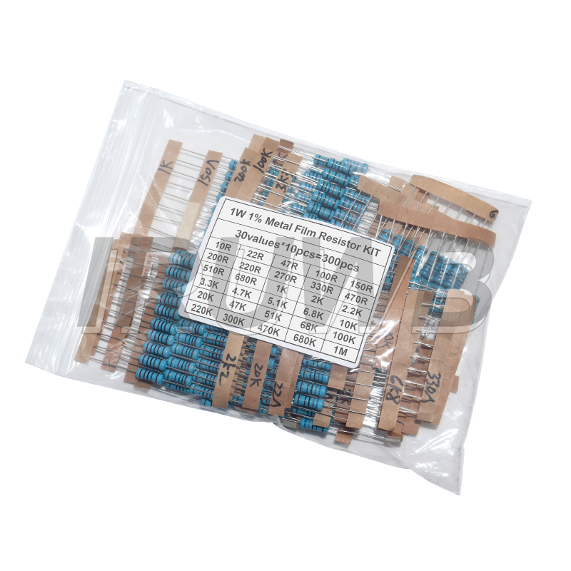 300 pièces 1/4W 1/2W 1W ensemb - Resistor Kit 1 4W avis et prix