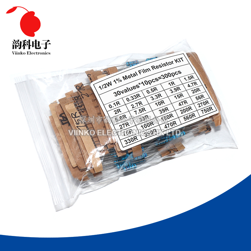 300 pièces 150 pièces 1/2W 1W  - Resistor Kit 1 4W avis et prix