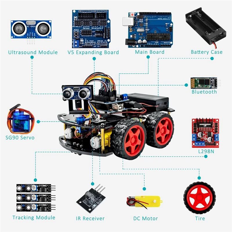 Kit de voiture robot intellige - Arduino Uno Starter Kit avis et prix