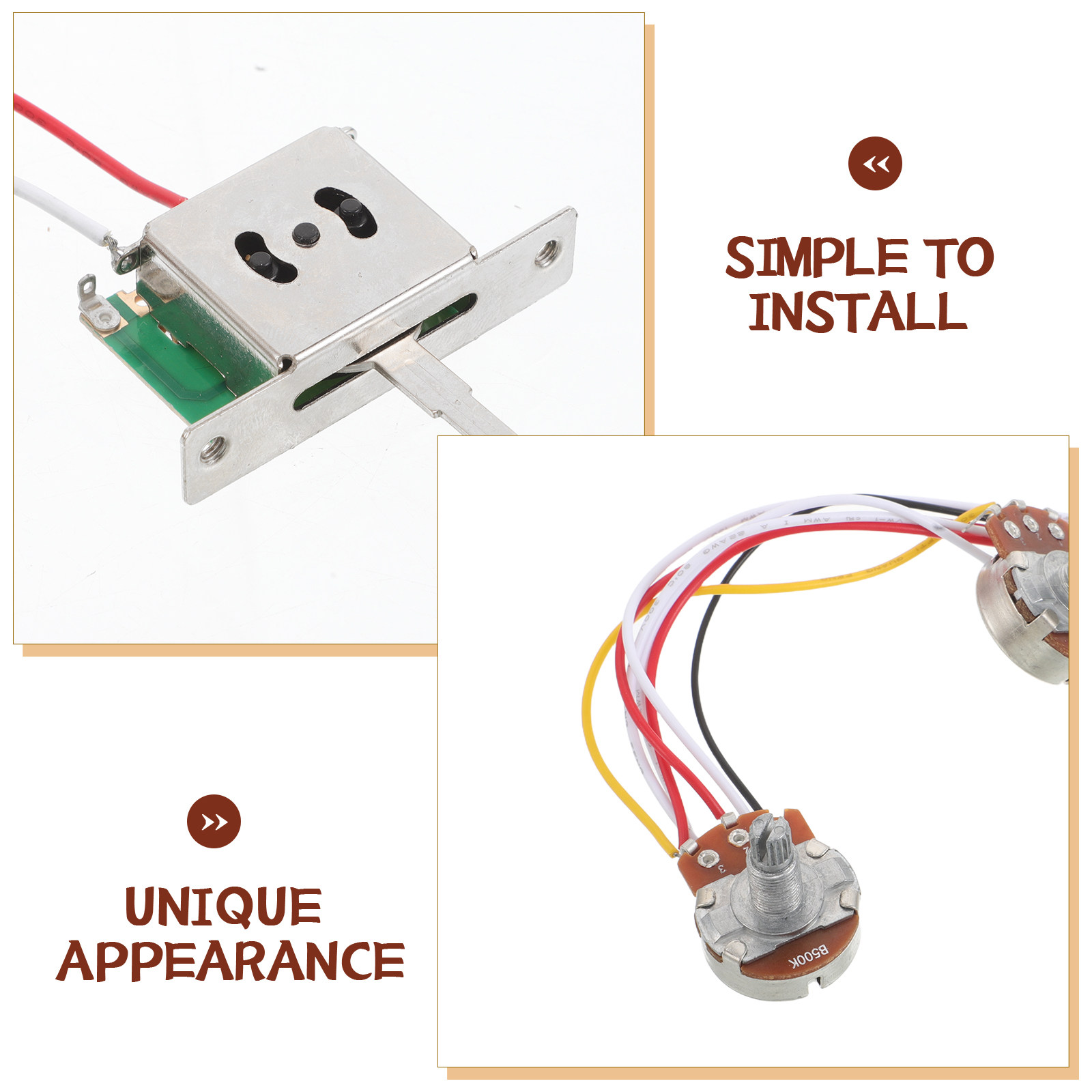 Kit de câblage pour guitare él - Diy Guitar Electronics Kit avis et prix