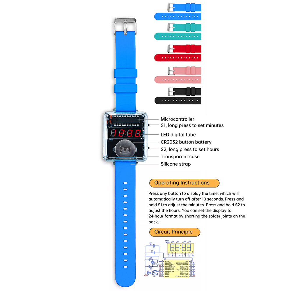Kit de montre électronique à m - Diy Electronics Youtube avis et prix